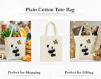 BB INDUSTRIES Cotton Tote Bag, Reusable Eco-Friendly Canvas Shopping Bag with Long Handles, Heavy Duty Multipurpose Cloth Bag for Grocery, Office, School & Gift (BBBAG-0003)