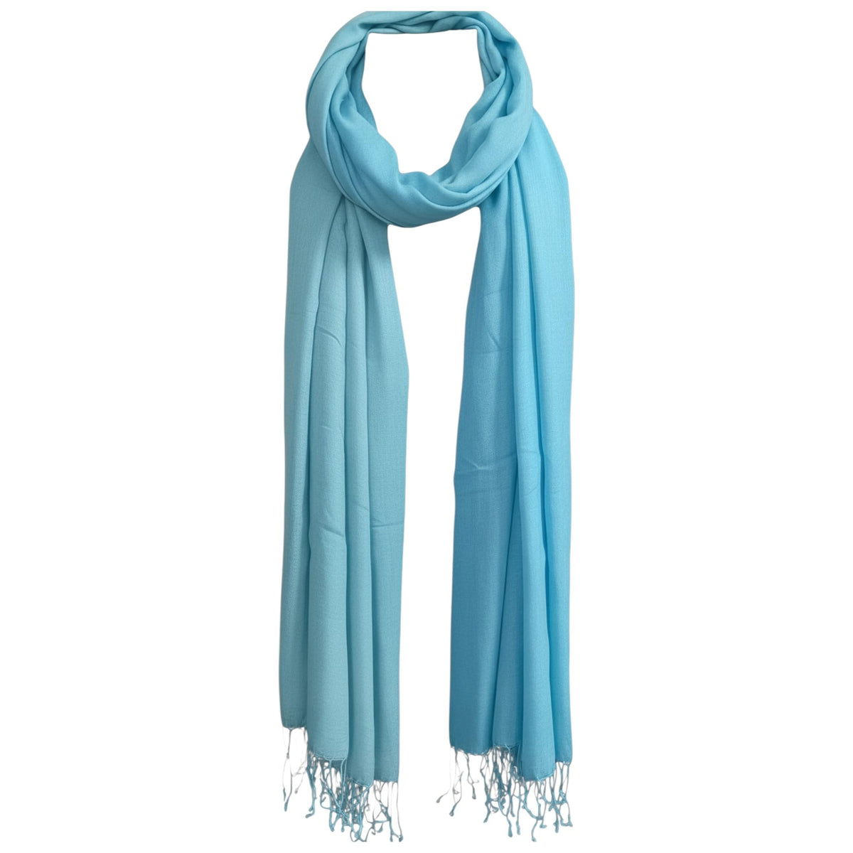 Graziemille Pure Pashmina For Women GRADED PALE BLUE XL
