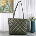 Mochi Women's Green Stylish Faux Leather Tote Bag (66-365)