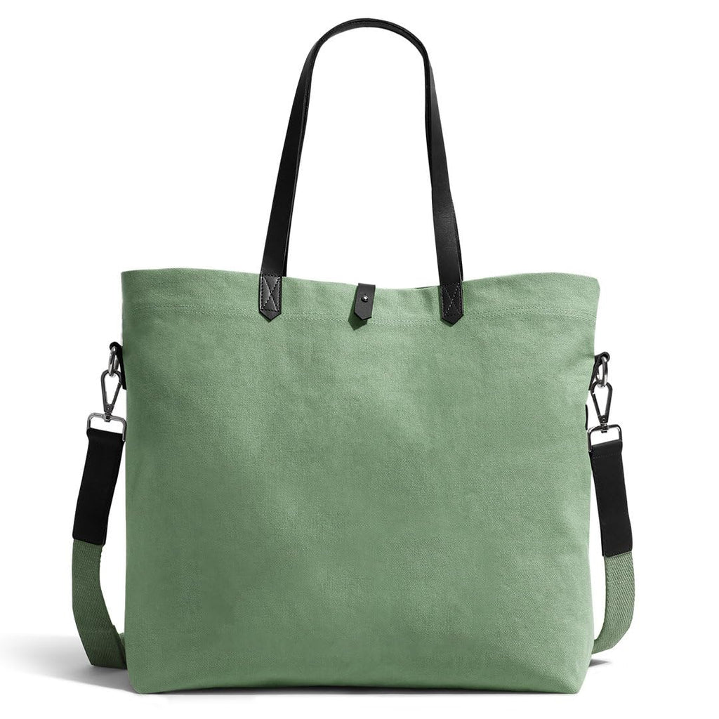 DailyObjects Latest Stylish Buoy Tote Bag For Girls & Women,Sturdy Cotton Canvas Material,Double Shoulder Straps,Ladies Handbag Purse For Daily & Office Use,Zip Pockets,Handcrafted - Utility,Green