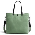 DailyObjects Latest Stylish Buoy Tote Bag For Girls & Women,Sturdy Cotton Canvas Material,Double Shoulder Straps,Ladies Handbag Purse For Daily & Office Use,Zip Pockets,Handcrafted - Utility,Green