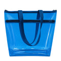TERA 13 Transparent Tote Bag For Women & Girls, Clean PVC Shoulder Handbag, Waterproof Reusable Shopping Bag, Beach Bag, Travel Tote,Large Capacity Zipper Closure, Everyday Carry Bag (1 Pcs)