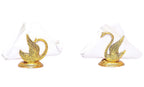 KridayKraft Metal Swan/Duck Shape Napkin Holder,Tissue Paper Holder for Dining Tableware 2 pcs Set,Animal Showpiece Saras Metal Statue for Table Decor & Gifts Article...