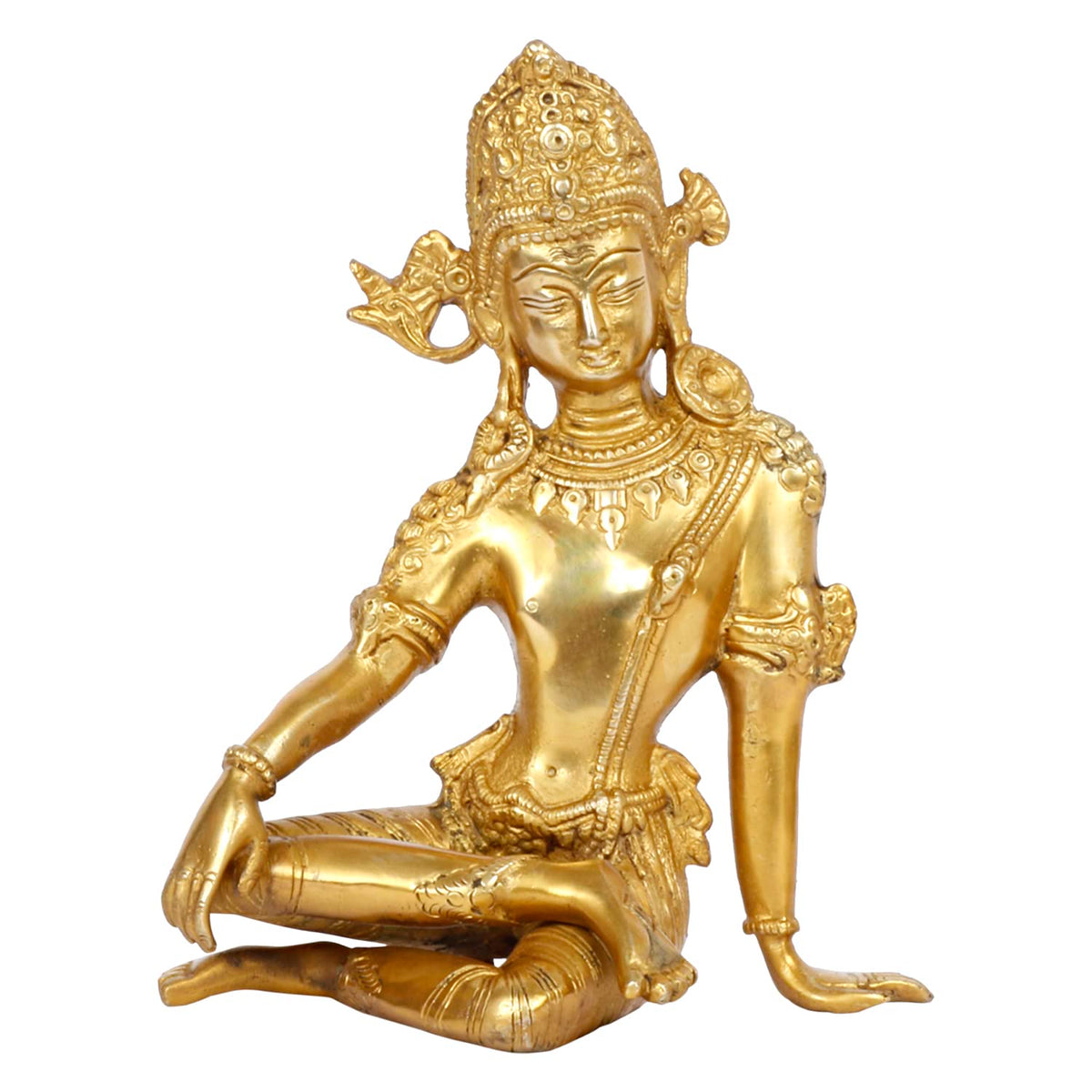 ARTVARKO Brass Murti of Lord Indra Dev Mahavastu Rain God | Inder Dev | Vastu Remedy | FengShui | Height 9.5 inches