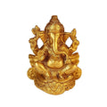Svarup Brass Sitting Ganesha Idol in Gold Color Height 3.75 Inch Weight 0.8 Kg