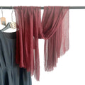 CrossKulture Crinkled PolyCotton Scarf for Women - 180 x 90 cm Stole for Women | PolyCotton Scarf for Summers, Head Cover for Women | Lightweight Scarf for Women | Women Accessory (Wine)