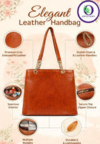 OPULLENT Women's PU Leather Tote Bag