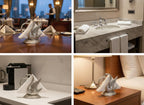 Kridaykraft Elegant Silver Swan Napkin Holder - Decorative Metal Tissue Paper Stand for Dining Table, Kitchen, Bedroom & Bathroom - Luxury Restaurant Style Vertical Serviette Organizer (10x8 cm)
