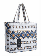 hirTa Elp Tote Bag for Teacher Women Office Worker Girl Multipurpose Shoulder Bag with Zipper Pocket Most Used for Travel Grocery Beach Hobo Waterproof Sandproof Lightweight Pool Bag (Bolt Ocen Blue)