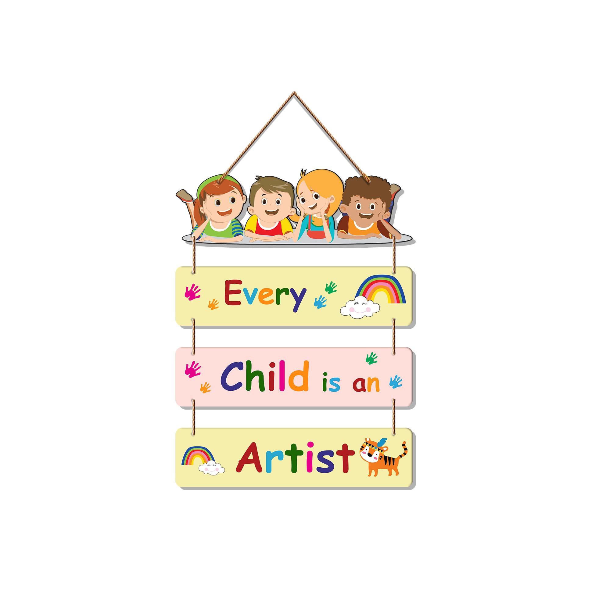 Artvibes Positive Quote Designer Wall Hanging Wooden Art | Quotes Decor Item | Wall Poster | Office Decor | Inspirational Quotes Wall Art | Mdf Wall Decoration | Unique Gift Items (WH_6903N)