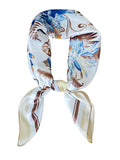 CrossKulture Printed Poly Silken feel Scarf Stole for Women | Stylish, Soft, & Lightweight | Satin Feel Neck, Hair, Head Scarf for Women (Colour-95)