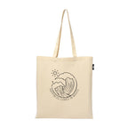 VVWV Summer Wave Mountain Printable Printed Reusable Tote Bags | 100% Organic Cotton Shopping/Grocery Bag | Multi-Purpose Bag | Sturdy Canvas Bag with 15kgs Capacity (13 x 15.7 Inch)
