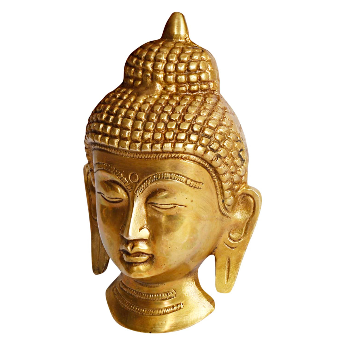ARTVARKO Brass Buddha Wall Hanging, Decorative Showpiece for Home Décor Gift 5 Inch