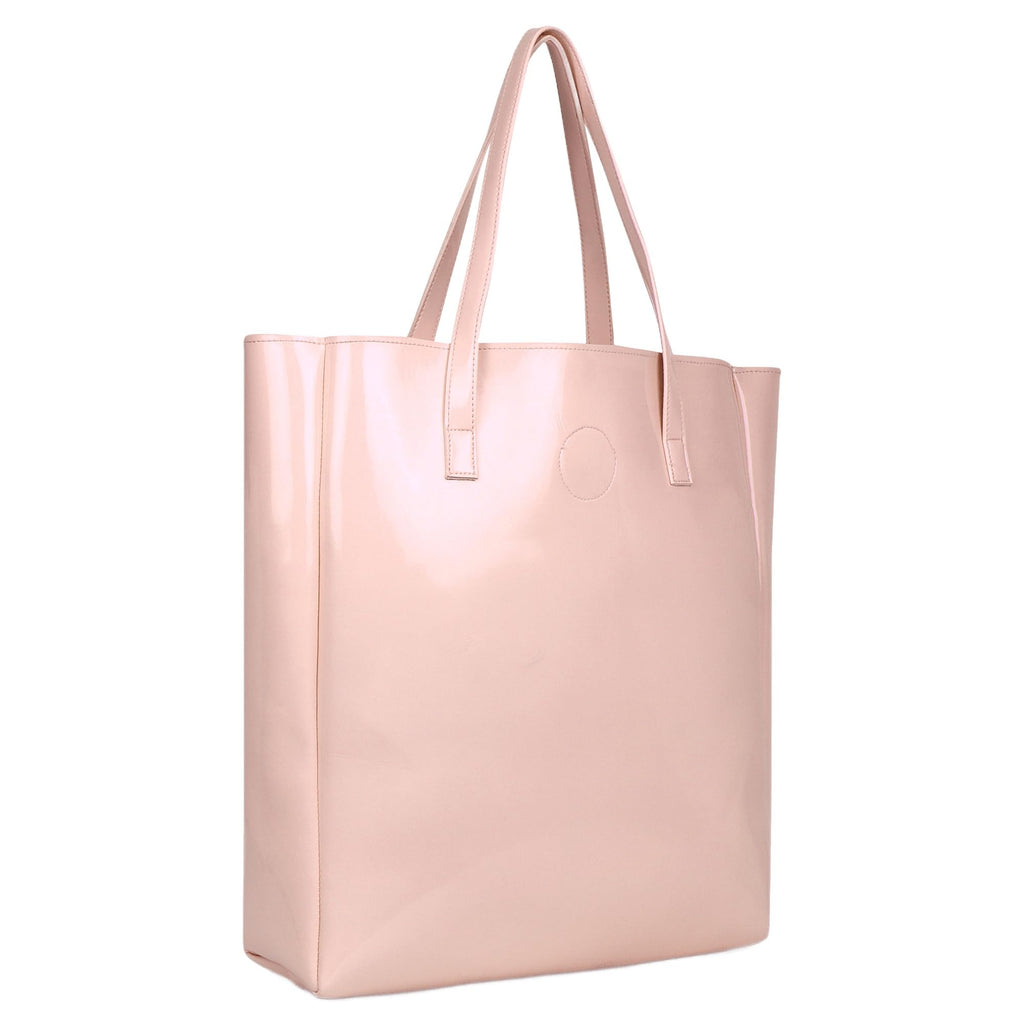 ZARK Chic Faux Leather Handbag One Size Stylish Versatile Accessory|Pink