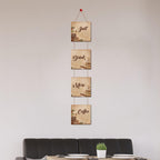Artvibes Quotes Designer Square Wall Hanger MDF Wooden for Home Decor | Office | Living Room | Bedroom | Gift | Decor Item | Home Decoration Items stylish | Wall Hanging Decorative Items,(WH_3308NR)