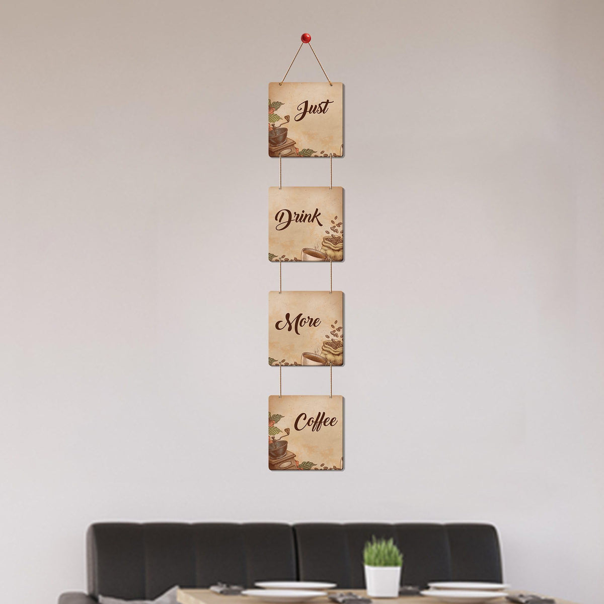 Artvibes Quotes Designer Square Wall Hanger MDF Wooden for Home Decor | Office | Living Room | Bedroom | Gift | Decor Item | Home Decoration Items stylish | Wall Hanging Decorative Items,(WH_3308NR)