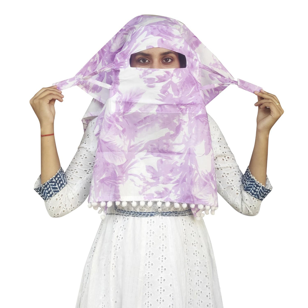 Switchon Innovative scarf cum Hijab with closer Hook and Loop Tape- Multi (Multicolor)