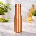 JAIPUR ACE Hammered Pure Copper Water Bottle with Glass Set | 100% Copper Bottle Set | Leak Proof, Ayurvedic Health Benefits, Premium Design Gift Set for Home, Office, Gifting (Plain Copper bottle)