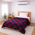 Bhoomi Impex Single Bed Dohar Royal Navy Maroon | Lightweight Summer Quilt | Soft Microfiber AC Blanket | Breathable All Season Comforter | Skin Friendly Bed Cover Kafalo