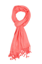 URBAN LADIIIZ Solid Sequin Stole with Tassels for Women & Men – Soft Lightweight Rayon Fabric | Available in 10+ Colours (PEACH)