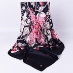 PALAY Satin Scarf For Women Stylish Hair Wrap 90 * 90Cm Pink
