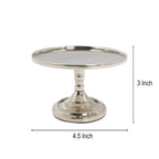 HOSLEY Metal Pillar Candle Holders| Silver Pillar Candle Holders Table Centerpiece with One Pillar Candle| Candle Stand Perfect for Home Decor Living Room Dining Room| Pack of 1 (Gold)