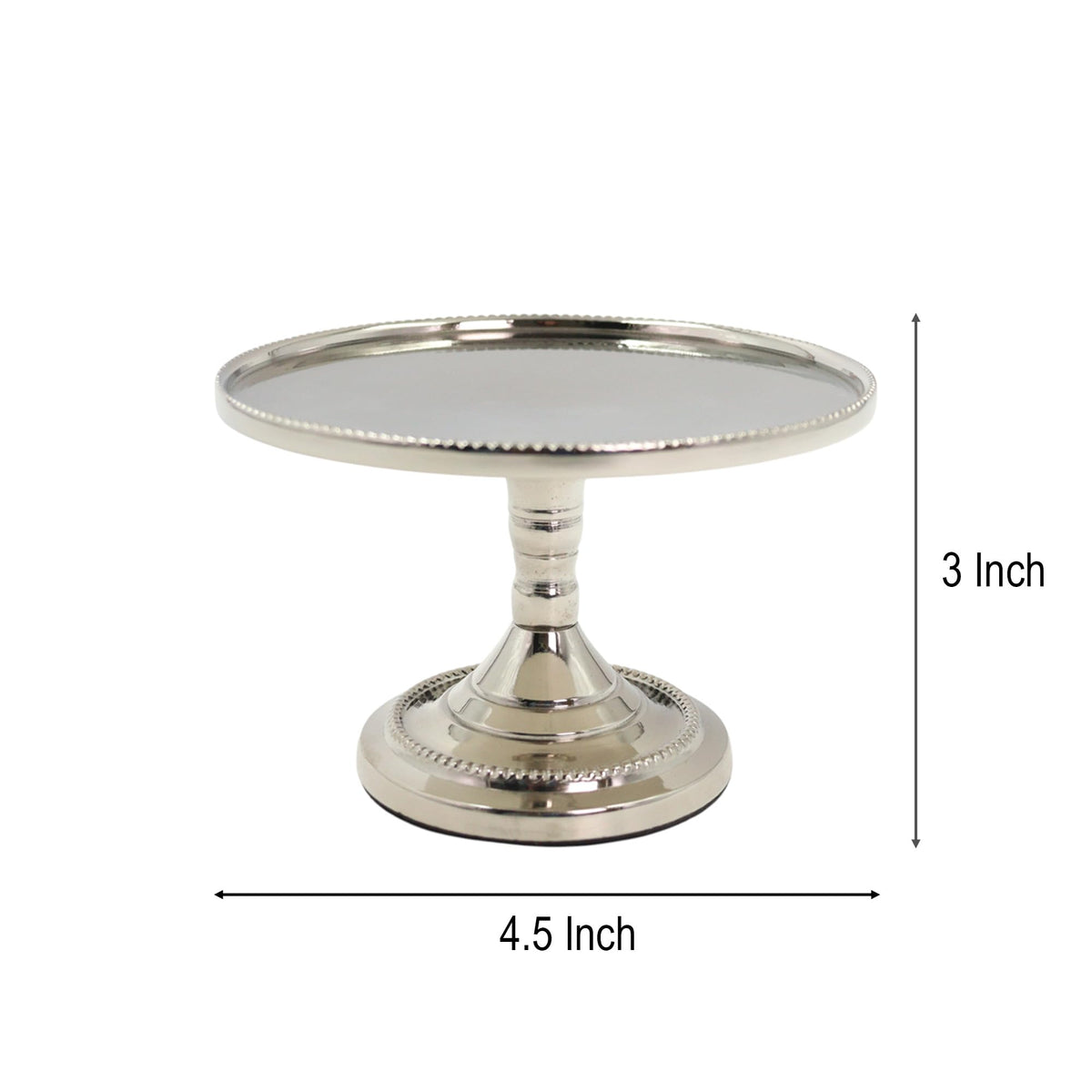 Hosley Set of 2 Metal Pillar Candle Holders 3 Inch High Candle Stands Ideal Gift for Weddings Bridal Party Spa Reiki Meditation Votive Pillar Candle Gardens, Silver