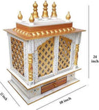 Kamdhenu art and craft Wood Home Temple (45 x 30 x 60 cm, Multicolour)