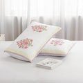 HOMEMONDE Cotton Floral Printed Pillow Covers | Pillow Cases | Set of 2 Piece Pillow Covers only |Large Size (20 X 26 Inch, Pink Buta)