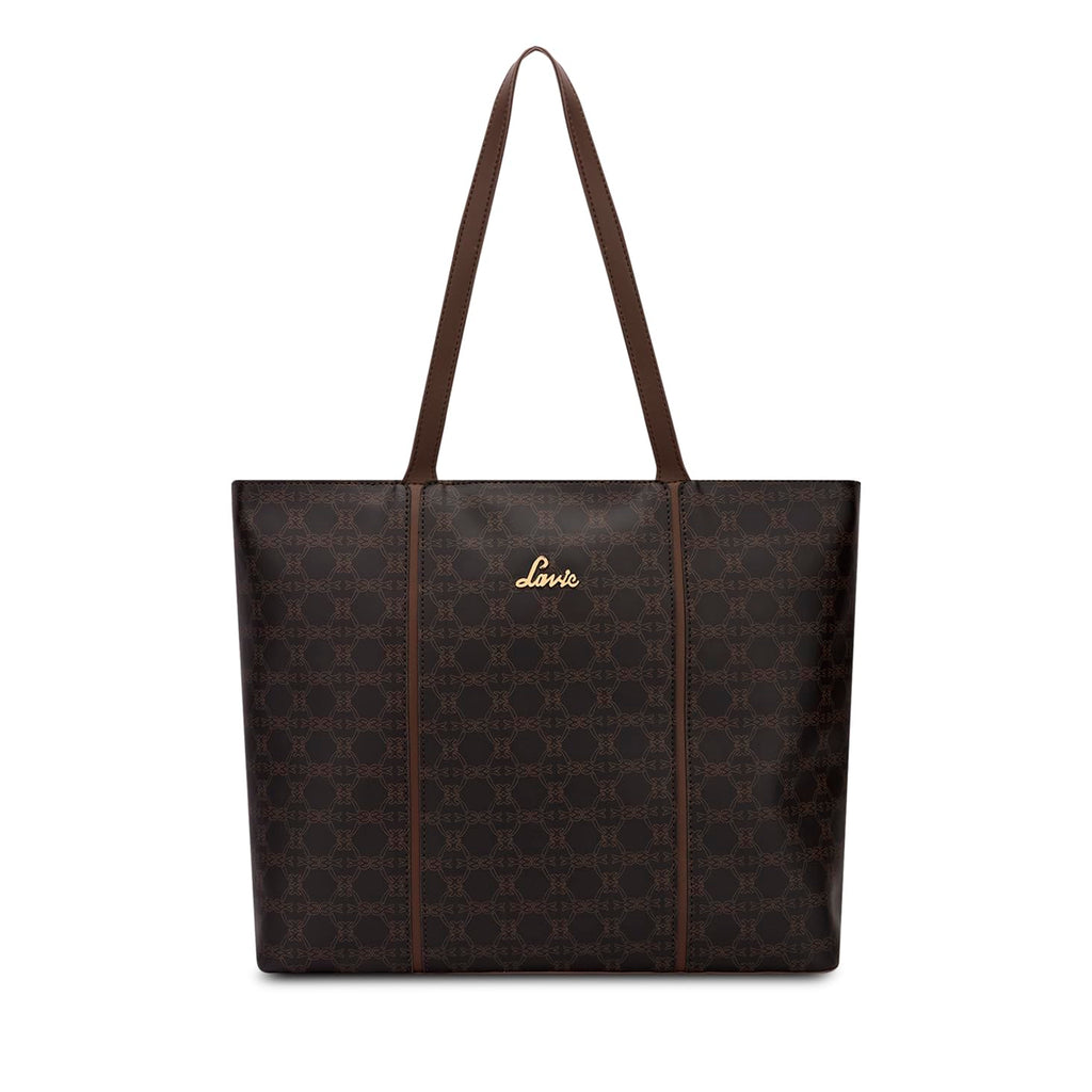 Lavie Women's Mono Neghan Monogram Print Tote Bag for Women | Tote Bag for Work | Ladies purse | Stylish Shoulder Bag | Gift for Women
