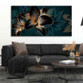 VIBECRAFTS Beautiful Lilies Flowers Canvas Wall Painting Fitted With Wooden Frame For Home | Office | Living Room | Gifts (PTVCH_2502)