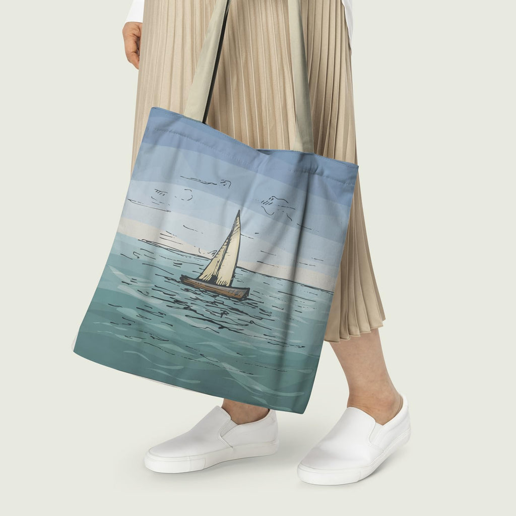 The Purple Tree Beach Dreams Tote Bag with Ocean Theme for Women - 1 Pc, Woman Tote Bag, Eco Friendly Tote Bag, Underwater Wonder Tote Bag, Gifts For Women