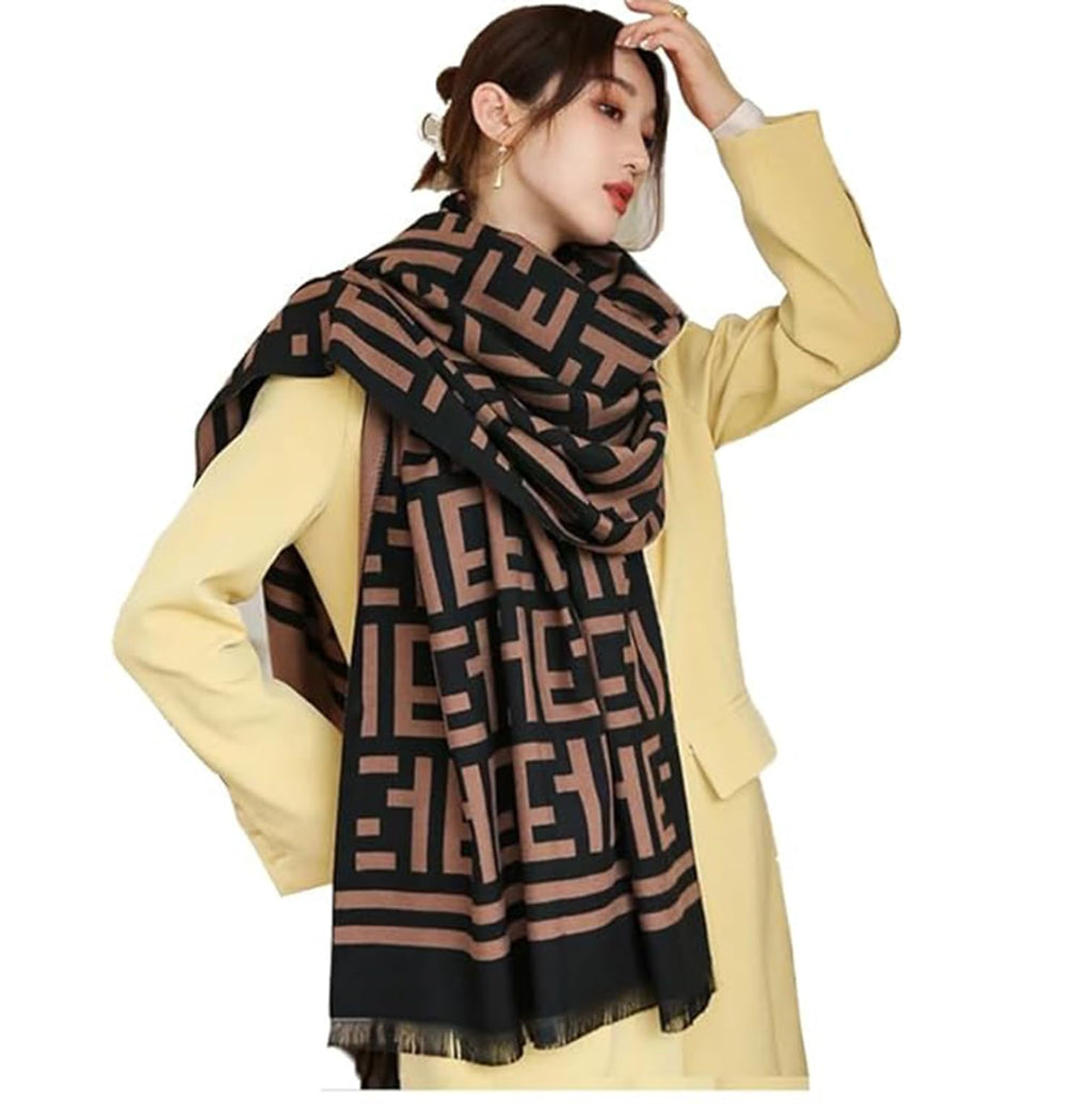 KeepCart Cashmere Warm Long Stoles Shawls Winter Scarf For Women Pashmina Scarf Wrap Shawl, Female, Multicolor