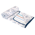 Cloth Fusion Reversible AC Dohar Double Bed Cotton Blend, Lightweight Quilt for Double Bed King Size for Ultimate Comfort (84x87 inches, Floral Blossom) Kafalo