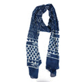 RAI SAHAB Cotton Long Scarf Cum Mask With Sun Protection Cover Face Cotton Mask scarves Stylish Universal Size(ST-38HEARTBLUE)