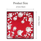 ZIRANYU® Satin Square Silk Scarf, Stylish Head Scarf & Bandanas for Women