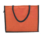 JUTEKA Printed Jute Bag for Lunch, Office, Grocery, Picnic, Tiffin, Shopping Hand Bag with padded cotton handles…