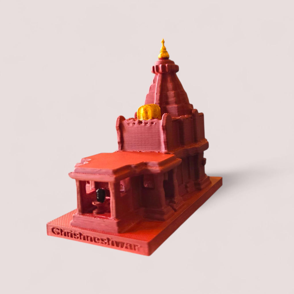 DevaDarshan Grishneshwar Jyotirling Miniature Temple | Divine Mahadev Idol for Spiritual Gifting, Puja & Meditation Room Décor