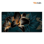 VIBECRAFTS Beautiful Lilies Flowers Canvas Wall Painting Fitted With Wooden Frame For Home | Office | Living Room | Gifts (PTVCH_2502)