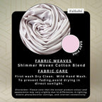 FAHABO Shimmer Geometric Woven Cotton Blend Scarf for Women – Lightweight Hijab & Stole Wrap | 73 x 29 Inches (Baby Pink)