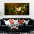 VIBECRAFTS Canvas Paintings for Living Room Drawing Room Beautiful Butterfly in Forest Premium Canvas Wall Painting Fitted With Wooden Frame for Home | Office | Gift (PTVCH_2328)