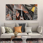 VIBECRAFTS Canvas Paintings for Living Room Drawing Room Architectures Art Canvas Wall Painting Fitted With Wooden Frame For Home | Office | Living Room | Gifts (PTVCH_2557)
