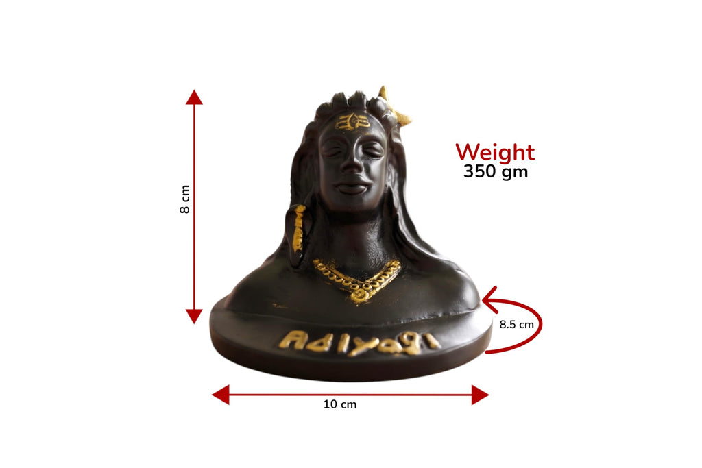 KridayKraft Adiyogi (Shiva) Metal Statue/Murti for Car Dashboard & Pooja,Home & Office Décor Item,Shankara/Mahakal Idol Showpiece Figurines Maha Shivratri Idol Gift...