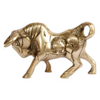 ARTVARKO Brass Charging Bull Statue for Home Décor Office Décor Perfect for Gift Showpiece 6 Inch