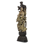 SVARUP Brass Radha Murti in Multicolor Height 29 Inch