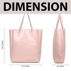 ZARK Chic Faux Leather Handbag One Size Stylish Versatile Accessory|Pink