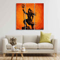 VIBECRAFTS 3 Pieces Shiva Canvas Wall Painting Fitted With Wooden Frame For Home | Office | Living Room | Gifts (PTVC3Pcs1_9504)