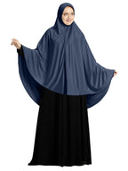 Mehar Hijab's Modest Women's Long Hijab iCRA Feel Good Fabric ZAKIA HIJAB (Grey, Large)