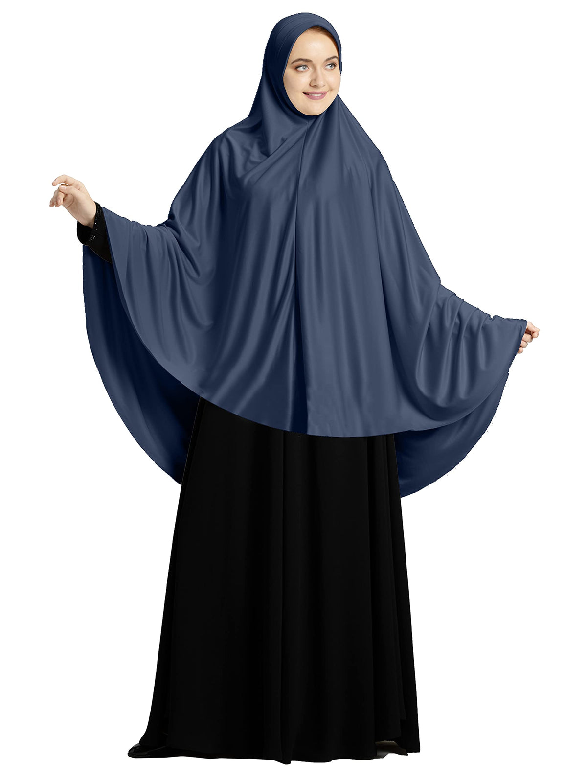 Mehar Hijab's Modest Women's Long Hijab iCRA Feel Good Fabric ZAKIA HIJAB (Grey, XX-Large)