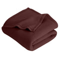 STARNSTYLE 300 TC All Season Solid/Plain Lightweight Polar Fleece Double Bed Blanket (230 x 230 cm) Brown Blanket Double IV10 Kafalo